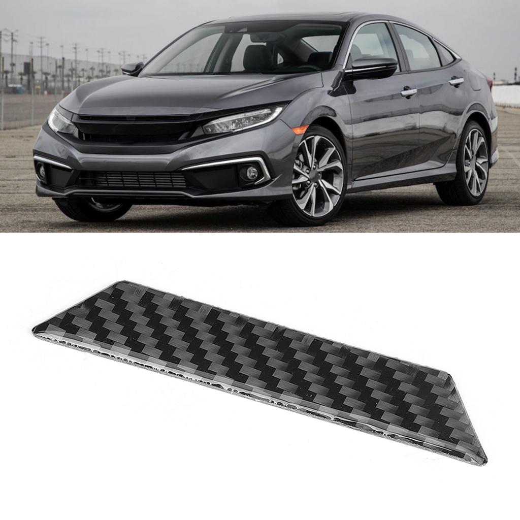 Carbon Fiber Center Console Storage Box Trim Sticker Fit for Honda Civic 10th 2016 2019