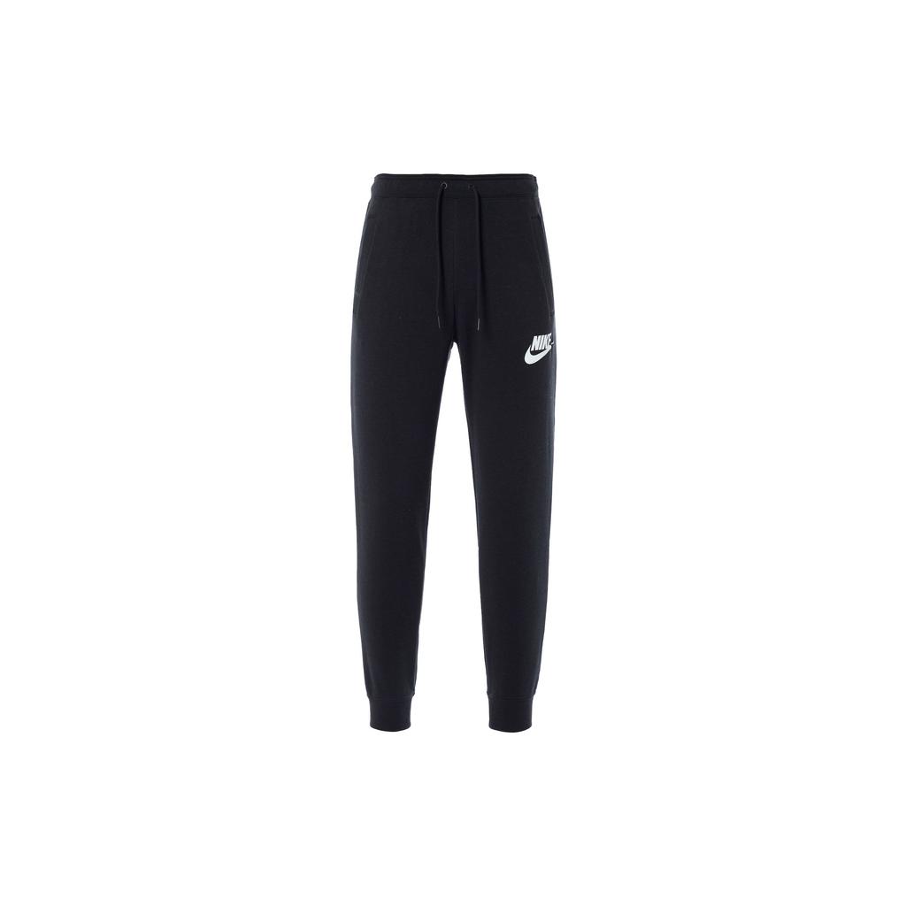 Nike As W Nsw Essential Pant Reg Flc Ribbed Velvet Sports Casual Long Pants Women Pants Black CI1197-010
