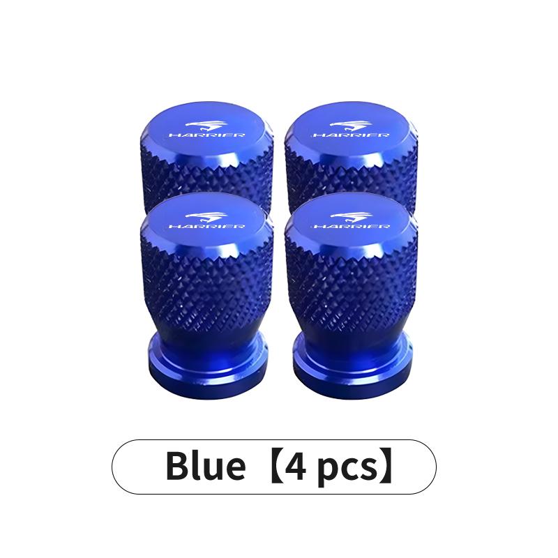 

For Toyota 4Pcs Car Tire Valve Stems Cap Metal Tyre Rim Stem Covers 86 Harrier Vellfire Alphard Avensis Rav4