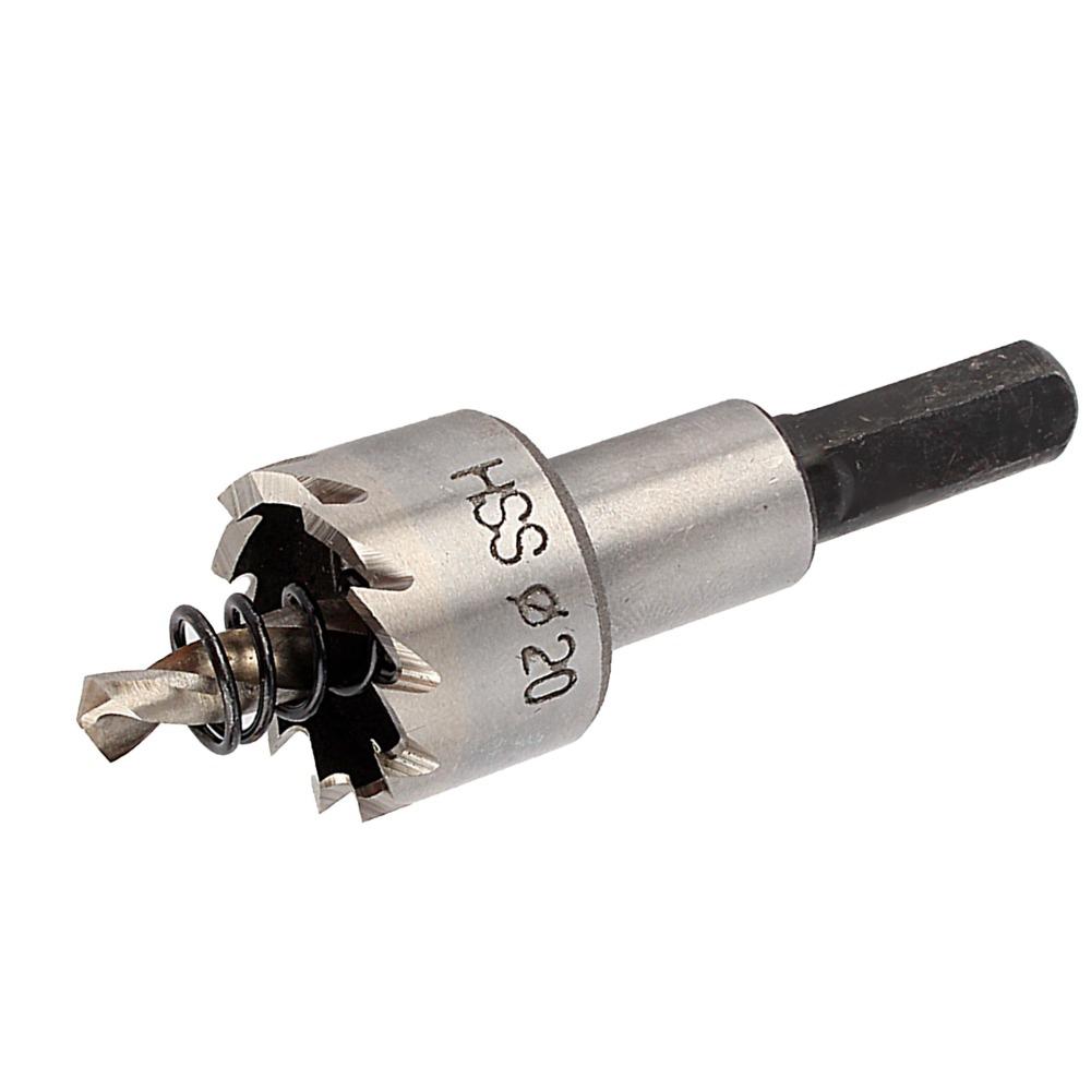 Broca Sierra de Agujeros de 20 mm de Diámetro HSS 4341 Broca Metálica Broca Sierra de Agujeros Para Corte de Metal
