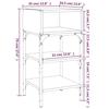 VidaXL Bedside Tables 2 Pcs Sonoma Grey 35x34.5x70cm Engineered Wood 825890