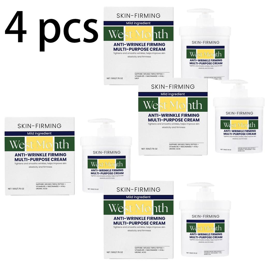 Hydratační a zpevňující krém West&Month - Hydratuje, Proti vráskám, Zpevňuje, Zlepšuje ochablost, Sjednocuje tón pleti, Péče o pleť, Regeneruje pleť, 50 g