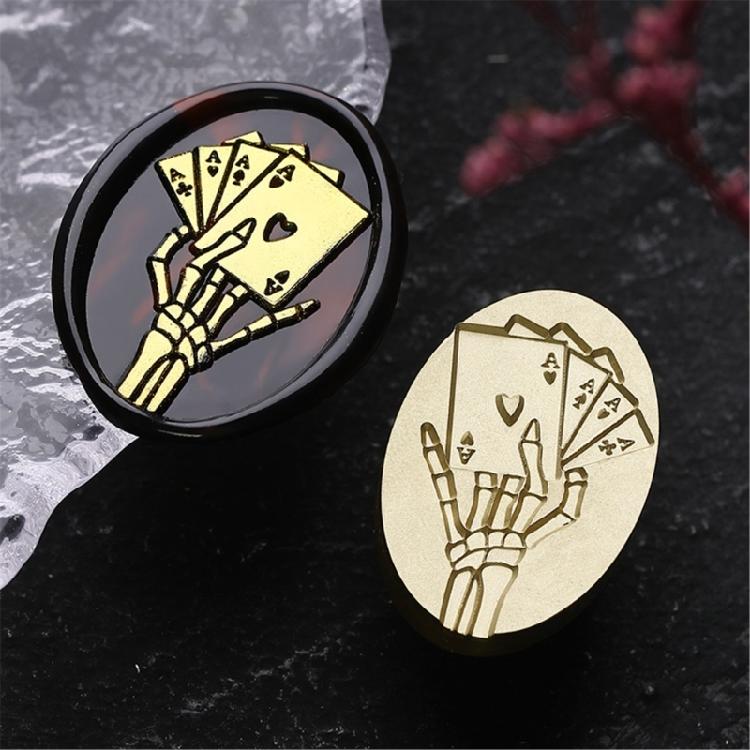 Metall Siegelstempel Wachssiegelstempelkopf Ersatzteile Präge Siegelstempelkopf