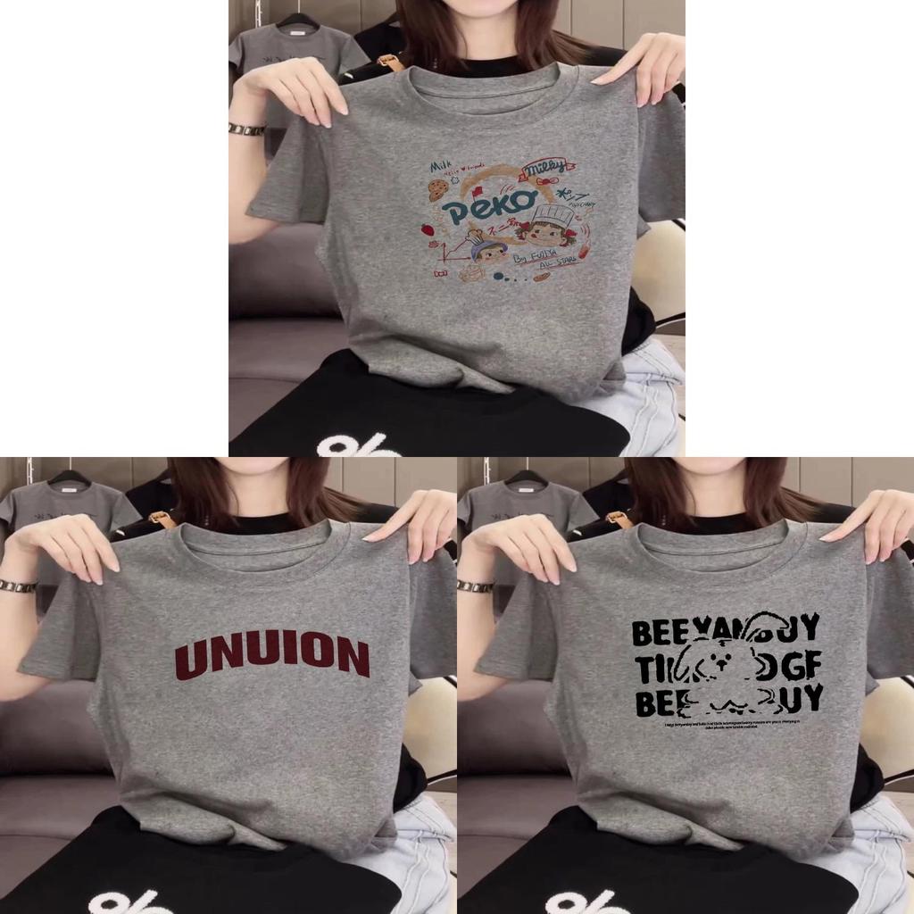 Cartoon Anime Graphic T Shirt For Women Summer Casual Loose Fit Cotton Top