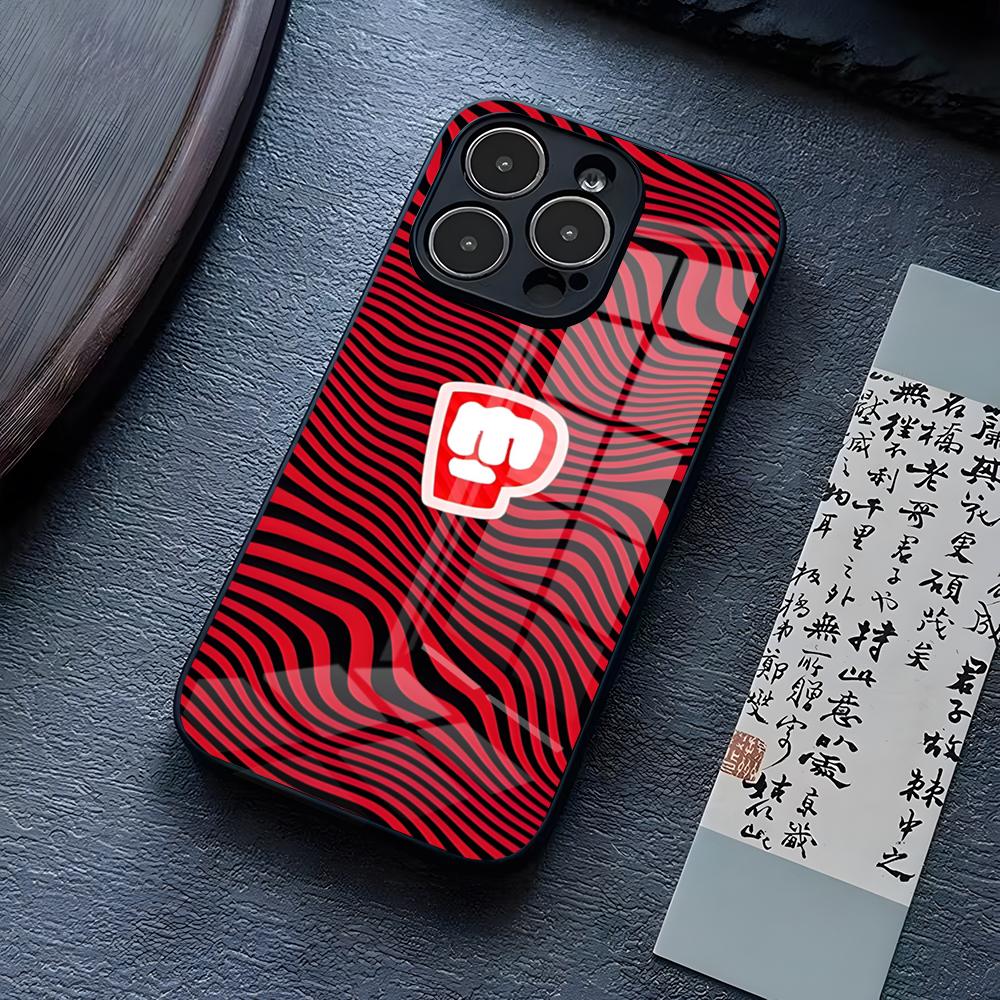 PewDiePie Waves Phone Case For IPhone 13 Pro Max 14 16 Plus 12 Mini 11 15 X XR XS 8 7 Plus SE Tempered Glass Cover