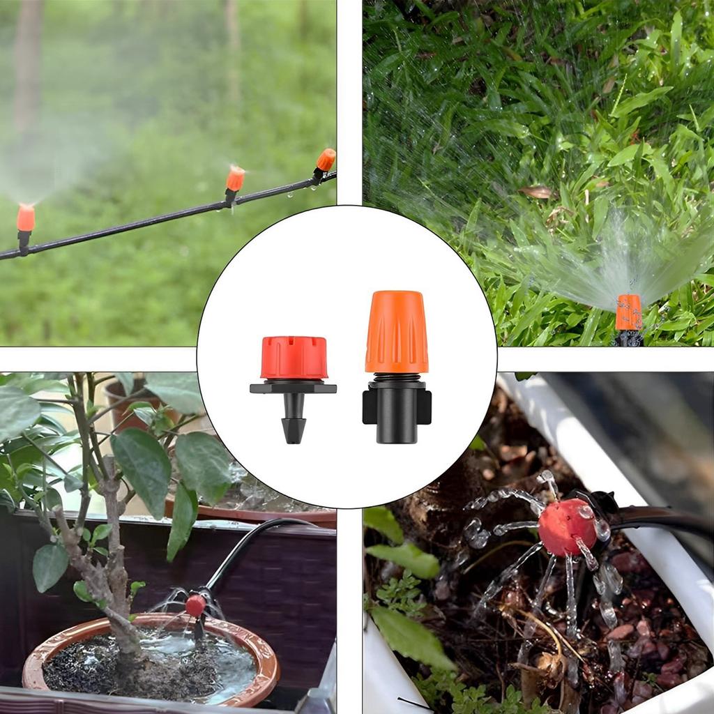 201PCS Garden Drip Irrigation Automatic Watering System Kit Adjustable 164ft Water Pipe for Garden Patio Lawn Farmland