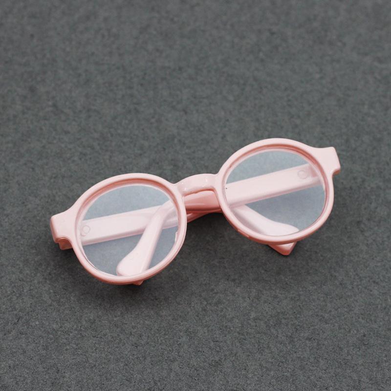 High Quality 6.5/9cm Transparent Plastic Glasses for 1/8 1/6 1/3 1/4 BJD for Labubu MSD SD Plush for EXO Doll Sun Glasses