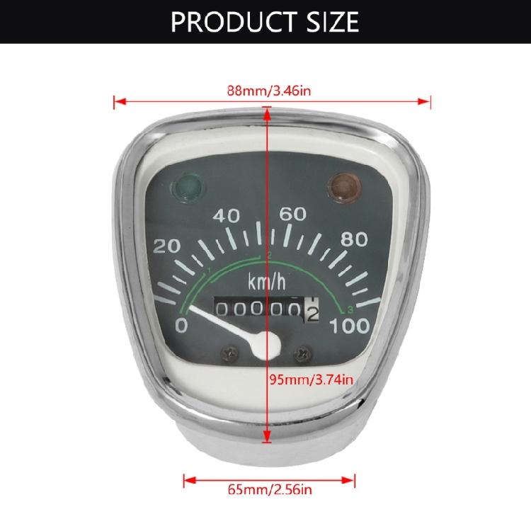 Motorcycle Indicator Light Instrument Panel Speedometer Gauge Accurate Mileage with Accurate Speed Reading for C50 C70