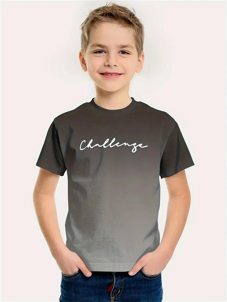 Simple 3D Print Kids Boys Clothes Short Sleeve Children Summer Clothes Casual Daily Boys Tshirt Children's Clothing Girl Tops