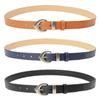 New Korean Version of Leopard Print PU Belt for Women Simple Style Fashionable Versatile Jeans Decorative Belt High-end Women's Belt