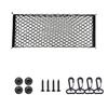 Elastic Trunk Cargo Net Cargo Storage Net for Car Trunks Double Layer Mesh Pocket with Screws and Hook for Small Item Control On the Road