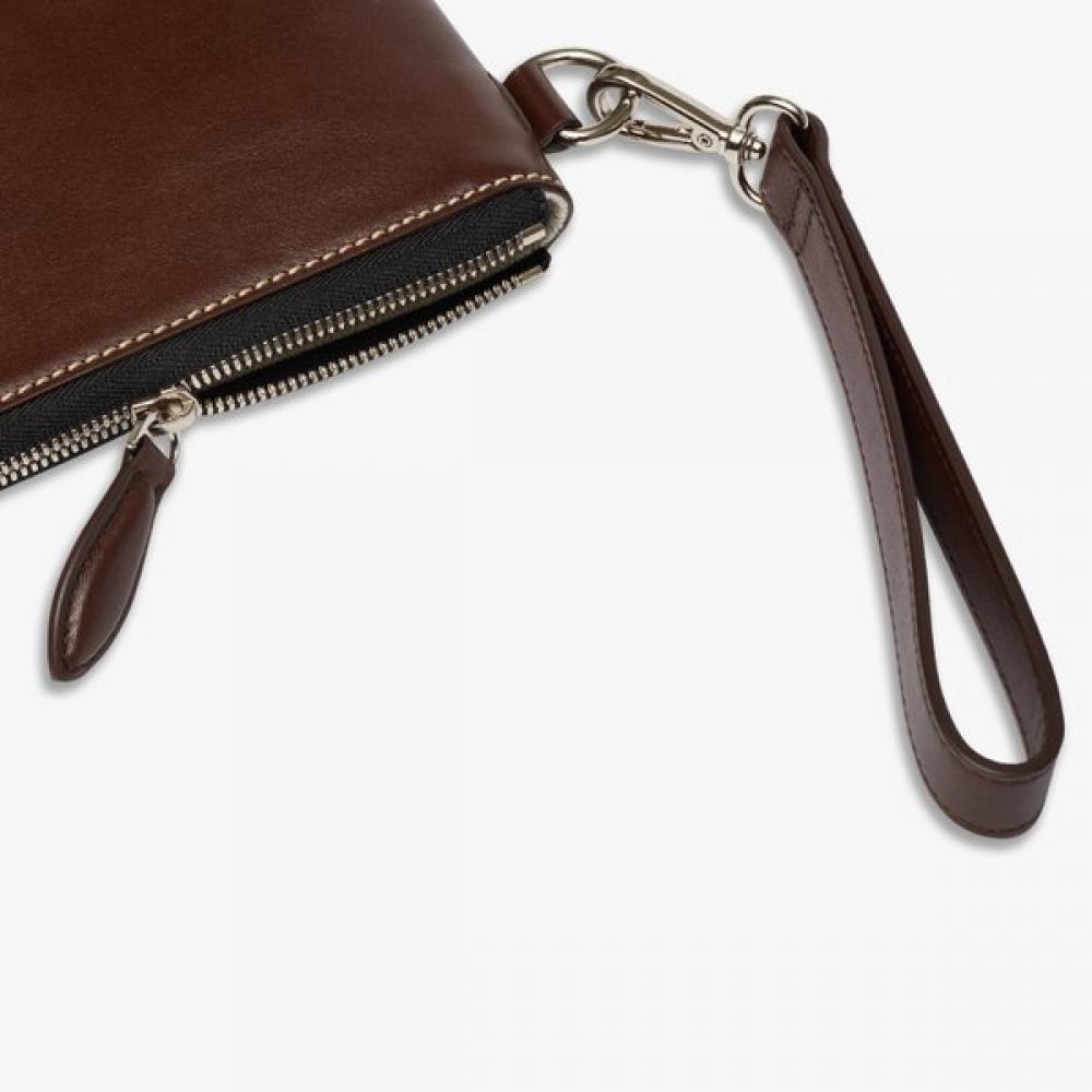 Lambda Napa Leather Clutch Bag Golf Pouch 32913