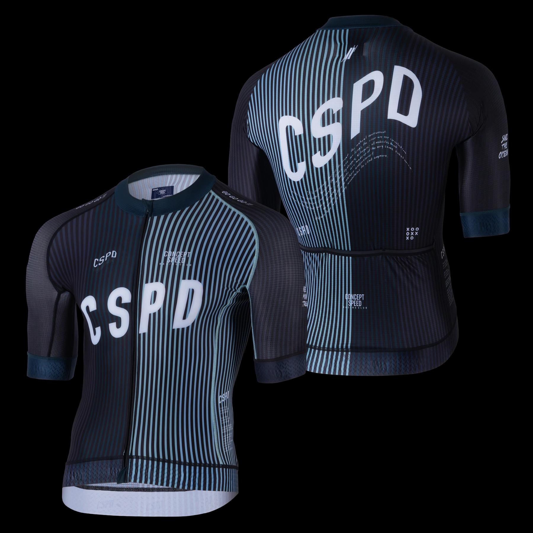 

CSPD Велосипедная майка с коротким рукавом унисекс, быстросохнущая, с защитой от солнца, дышащая и профессиональная спортивная одежда Extra Small