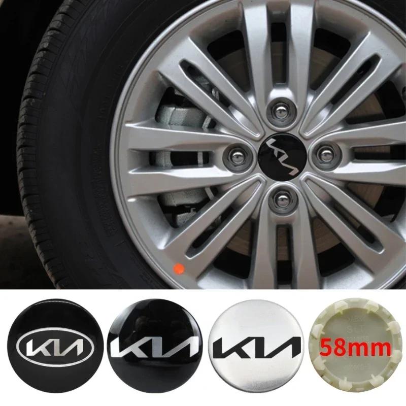 58MM Auto Radfelge Mittelkappen Abdeckung für KIA Rio Soul K3 K5 K7 K9 Cerato Forte Ceed CARNIVAL Picanto Venga Sportage Sorento