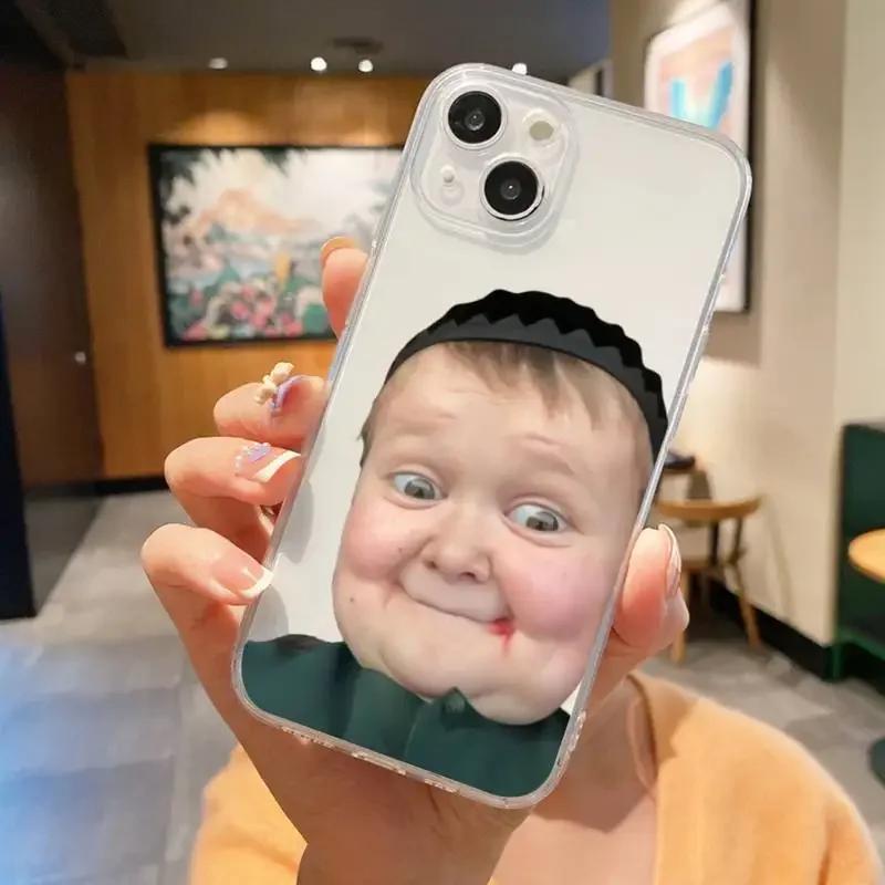 Funny Babaite Hasbulla Phone Case for iPhone 16 15 14 13 12 11 Pro Max Mini SE 7 8 Plus Fundas Cute Transparent Phone Soft Cover