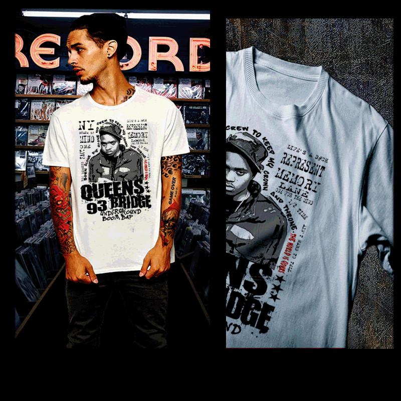 

Hip Hop T-shirt Nas Illmatic Queensbridge Queens New York City 90s Rap Legend 2XL
