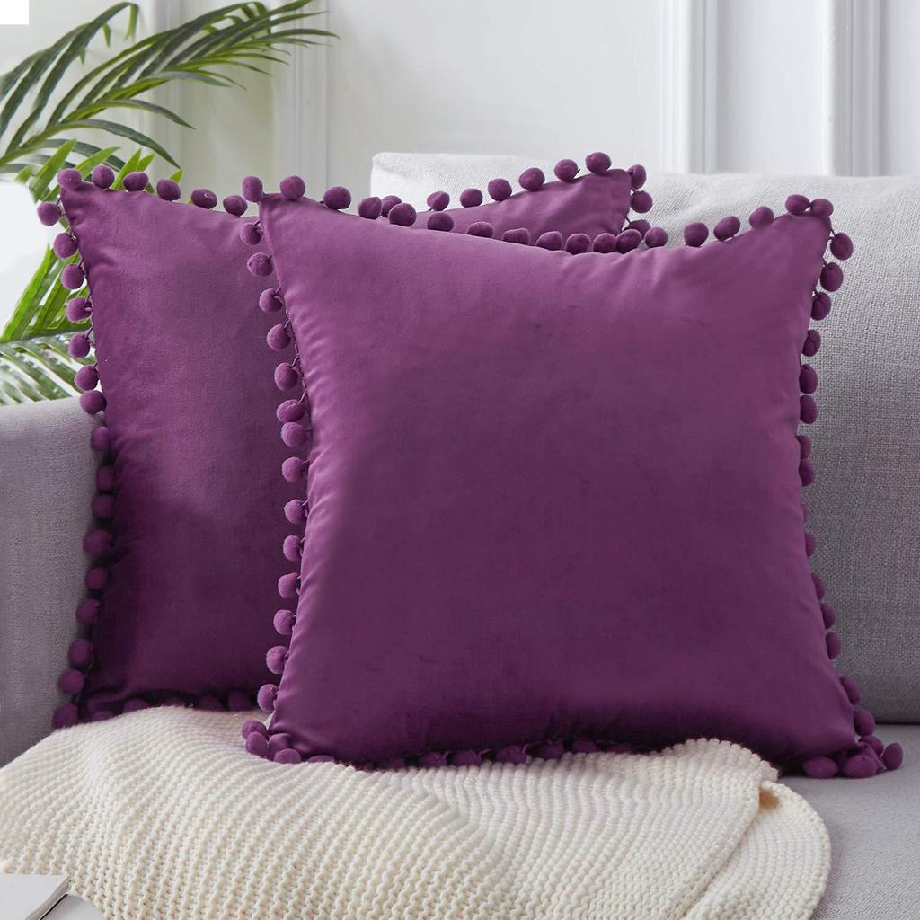 Sametová Roztomilá dekorativní povlak na polštář Malé záhyby Potahy Pouzdra dekorační polštáře Potahy na polštáře Pro domácnost Pohovka Sedadlo Židle