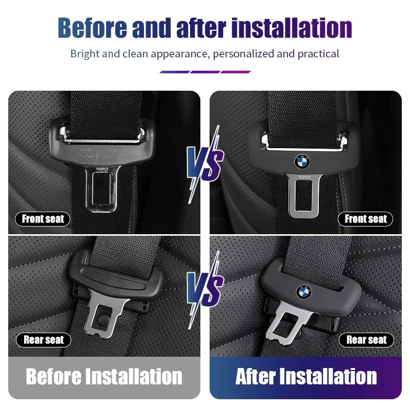New Car Silicone Seat Belt Buckle Anti-scratch Protector Cover For BMW E90 F20 E46 E60 G60 F10 F30 E87 X5 G20 E39 X1 M4 M5