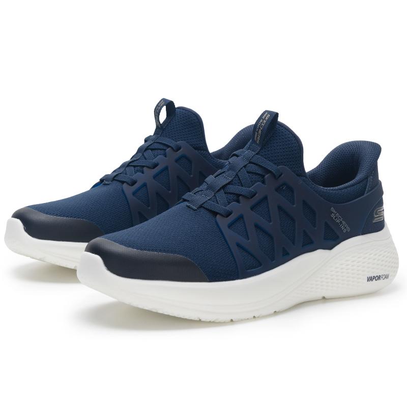 Skechers Bobs Comfortable Versatile Low-Top Casual Shoes Men Sneaker Blue 118308-NVY