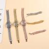 Korean Version of Fashion Roman Bracelet Simple Personality Super Flash Full Diamond Zircon Hand Jewelry Mori Internet Celebrity Bracelet Watch