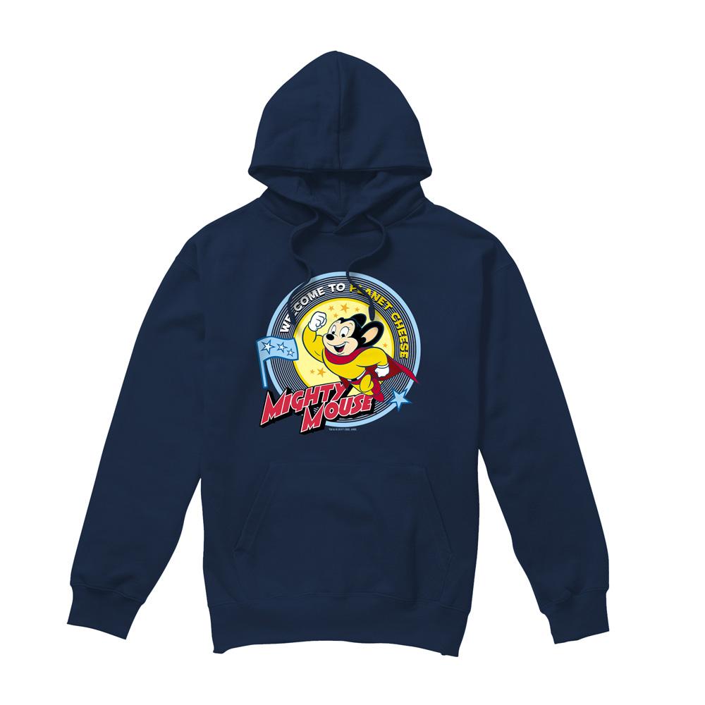 Mighty Mouse Erkek Planet Cheese Kapüşonlu