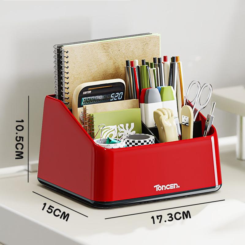 Desktop Storage Box Student Sundries Storage Box Tv Remote Control Phone Mini Abs Stationery Organizer Case Office El Storage