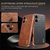 AZNS For iPhone 17 Case Electroplating Crocodile Texture PU+TPU Phone Cover