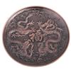 Zinc Alloy Incense Stick Burner Holder Dragon Pattern Censer Plate for Home Temple(Red Bronze)