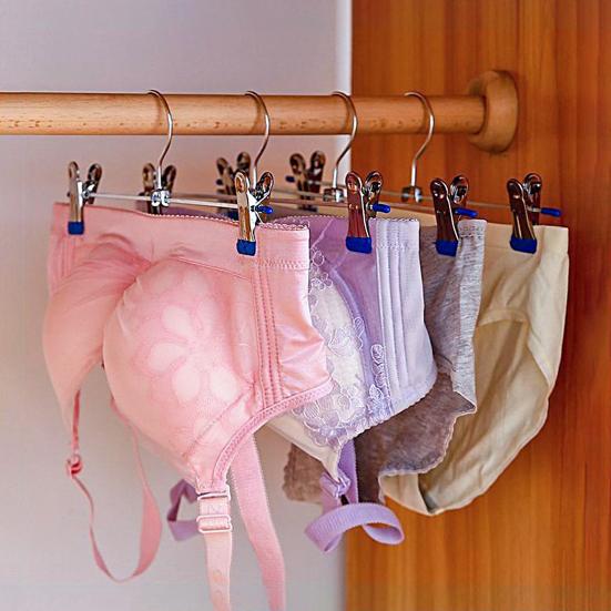 2 stk Tørre klær Solid konstruksjon Praktisk Sterk bæreevne Hjem Hotell Vaskeri Klesklype Tørkehengere Bukseklemmer