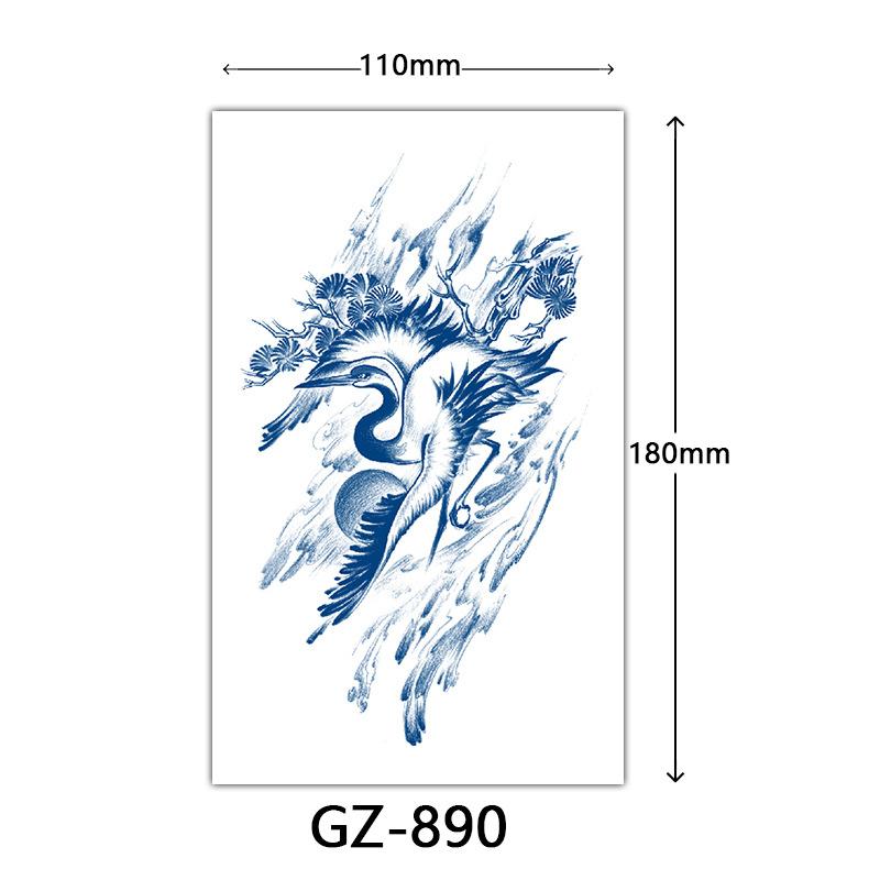 Juice Tattoo Stickers, Herbal Tattoo Stickers, Semi-Permanent English Letter Tattoo Stickers Tattoo