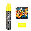 1pcs 15mm Large Capacity Acrylic Marker Pen Water-Based Painting & Graffiti Brush Pen For Art Use Student Back To School