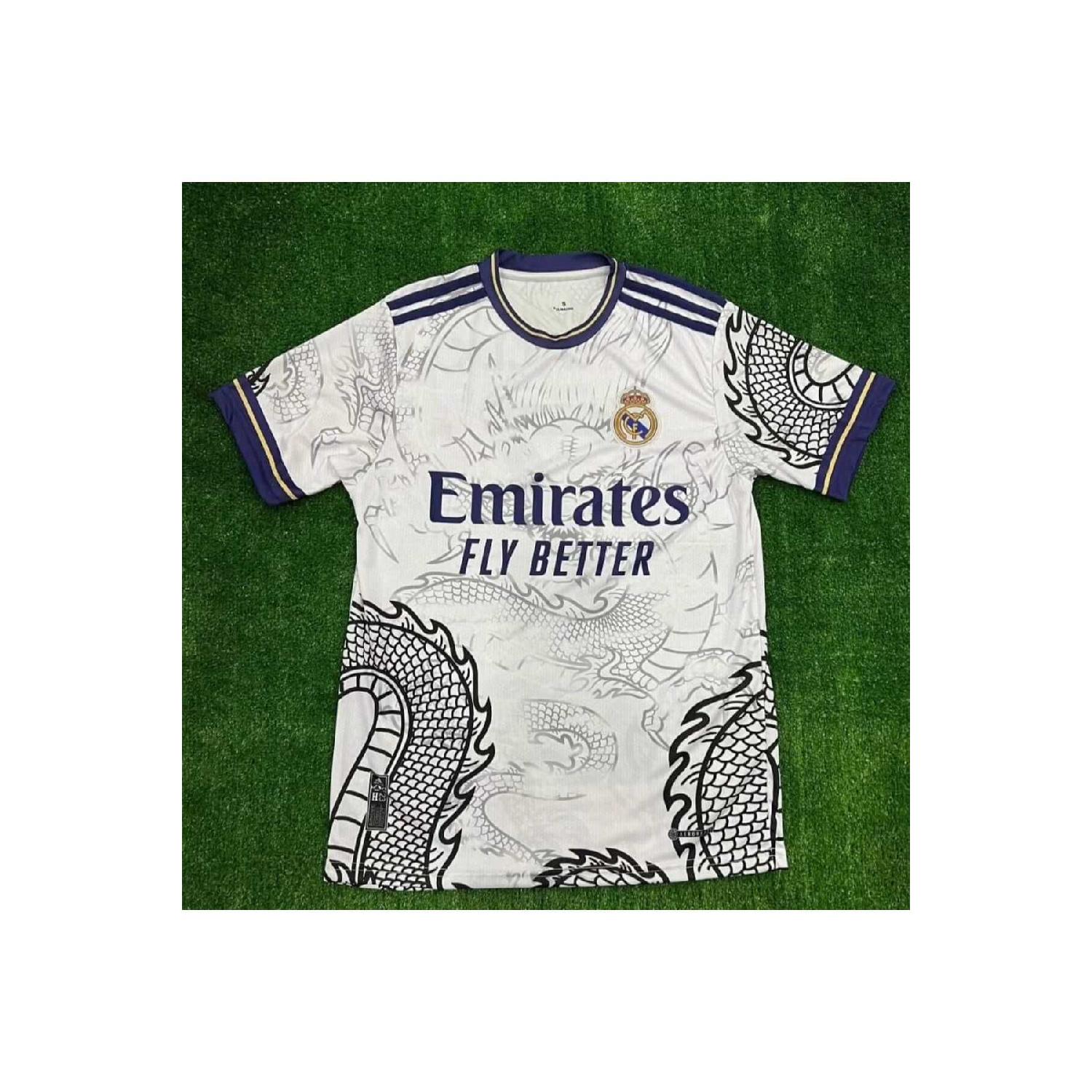 

Специальный китайский Год Дракона 2023-24 2024 года, белый джерси с рисунком дракона