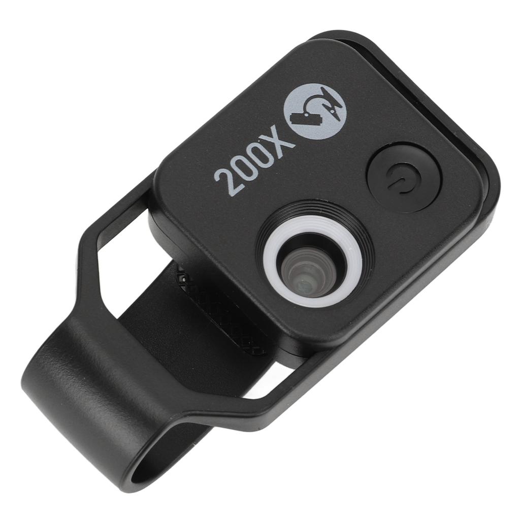 200X Phone Mini Pocket Microscope Clip Design Phone Microscope with LED Light CPL for Jadestone