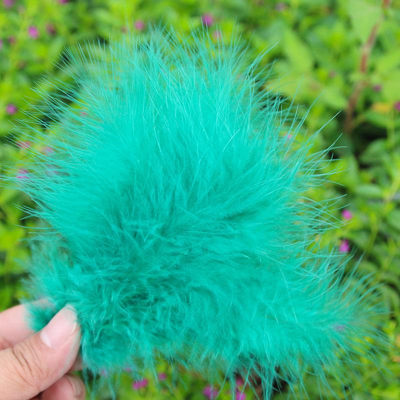 50Pcsdiy Color Feather Full Fleece Turkey Feather Clothing Antique Headdress Pet Toy Handicraft Decoration