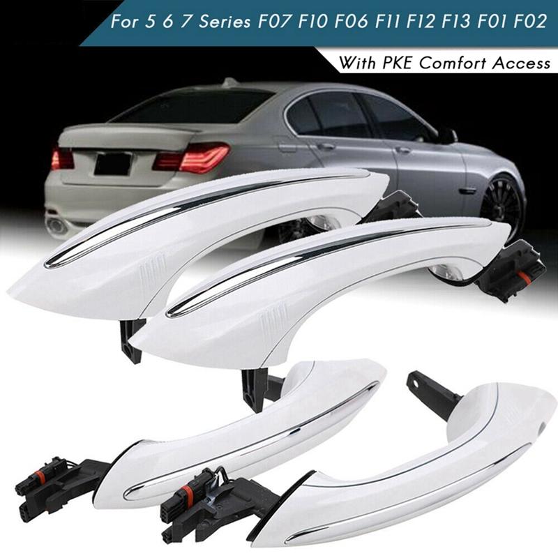 

4 шт. Наружная ручка двери для BMW 5 6 7 серии F07 F10 F11 F06 F12 F13 F01 F02 Белый белый