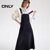 ONLY 2025 Spring Retro A-Line Adjustable Strap Denim Dress