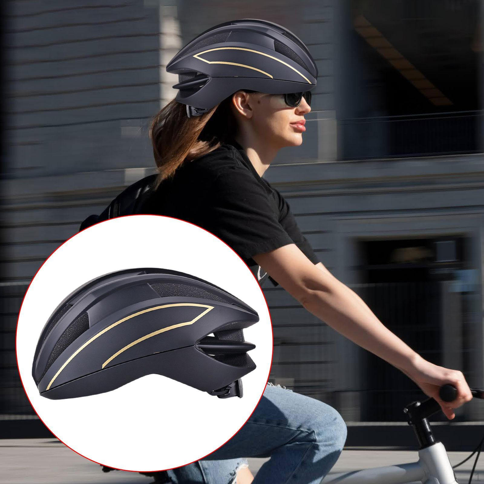 

Велосипедный шлем Велосипедный удобный легкий скейтбордный спортивный шлем для катания на коньках Black and Gold