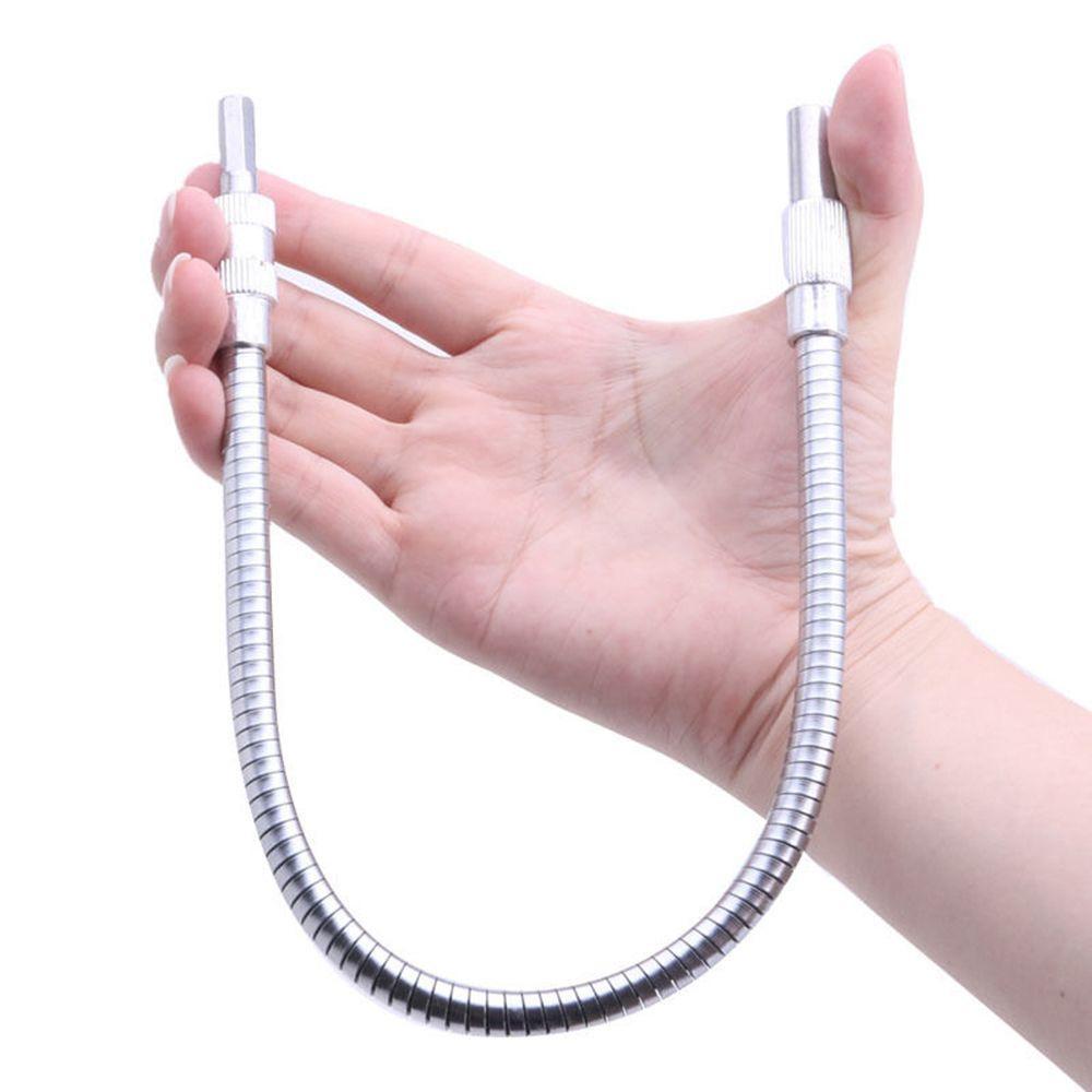 Charging 20cm Multifunction Drill Cardan Flexible Shaft Silver Alloy Material