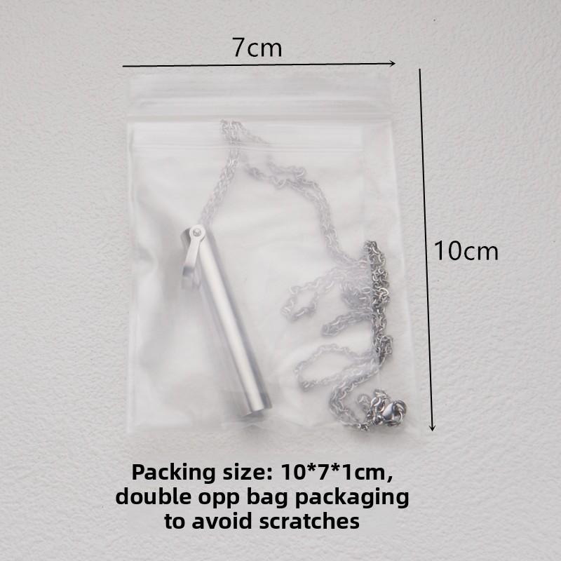 Hot-selling Stainless Steel Whistle Decompression Anxiety Meditation Mindfulness Breathing Yoga Titanium Steel Pendant Necklace