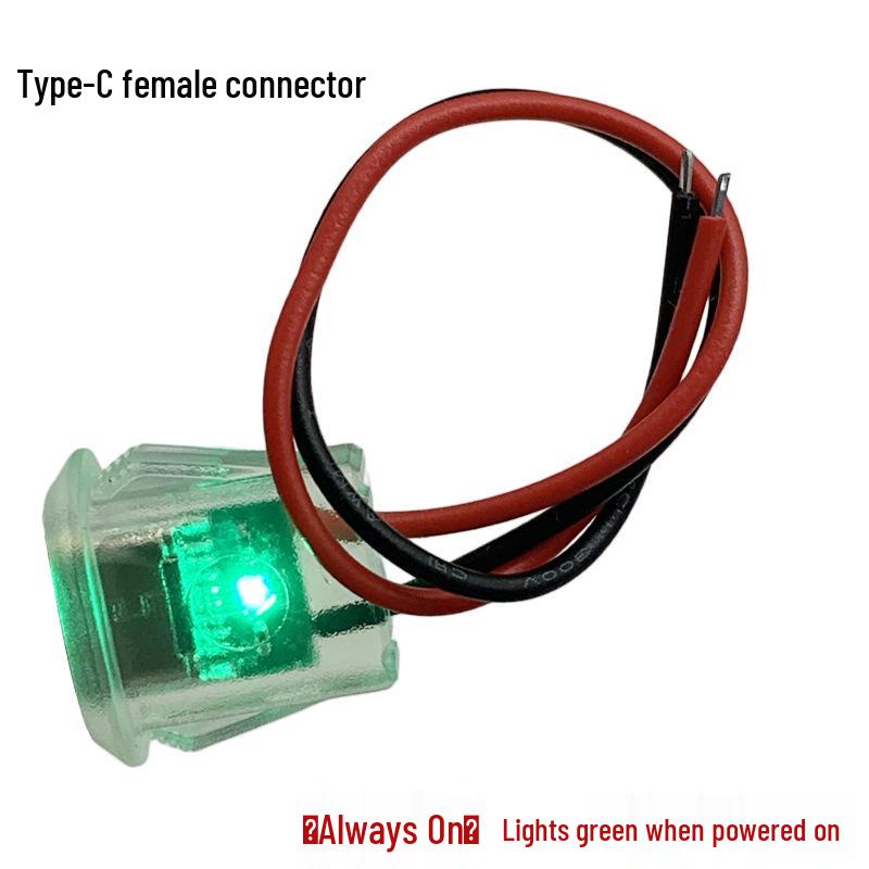 

Type-C2P Transparent Light-Up Car Charging Port Socket for Electric Vehicles