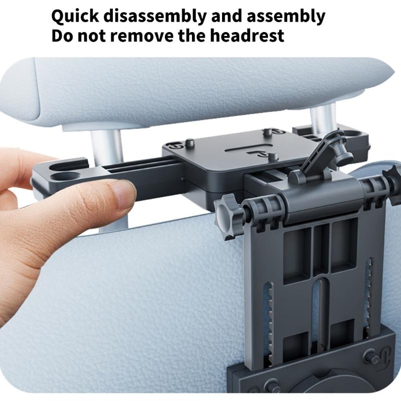 Adjustable Car Desk with Not Slip Surfaces & Storage Drawer Multiple Use Back Seat Organizers Simple Installs for Long Trip