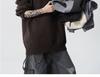 Vintage Style Men's Lapel Sweater: Patchwork Knitwear Pullover for Spring/Autumn