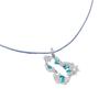 Vine Flower Wrapping Gourd Necklace Paraiba Exquisite Textured Fulu
