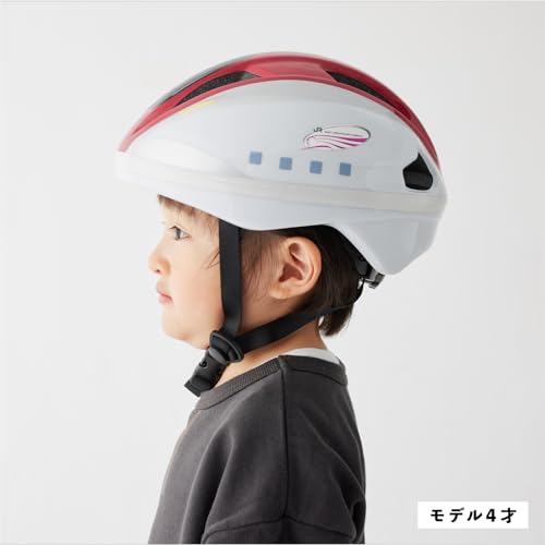 [Official] Ides Kids Helmet S, Shinkansen E6 Series Komachi, Children's, 53-56cm, Bicycle, SG Standard Compliant
