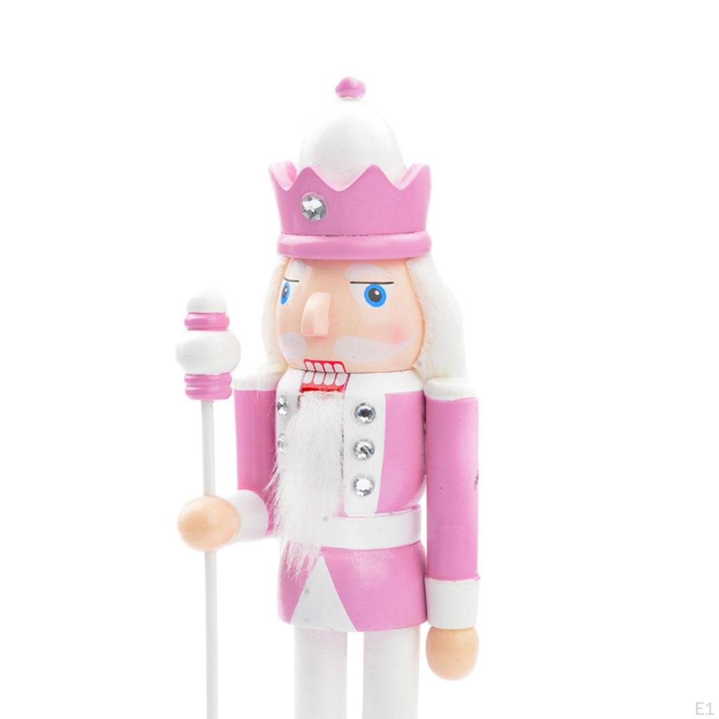 10 Inch Wooden Nutcracker Figure for Christmas Holiday Display