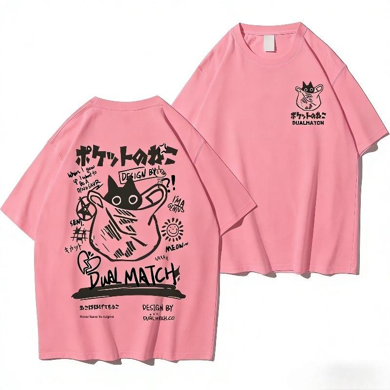 Unisex TShirts Summer Harajuku Hip Hop Short Sleeve Tees Streetwear Loose Clothes Y2K High Soft Breathable Street Unisex Style Top