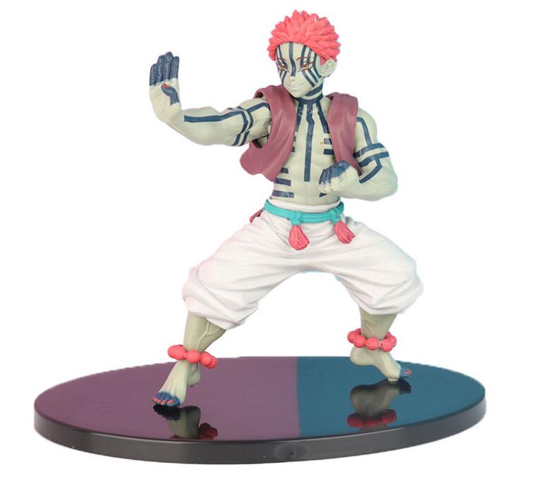 Amine Demon Slayer Akaza Action Figure Toys 15cm no box