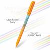 FLAIR Move Ball Pen Stand Pack Of 1 x 50 pen Fine Tip Blue Ink Pens Minimalistic Pastel Matte Finish Smooth Writing Clip Design