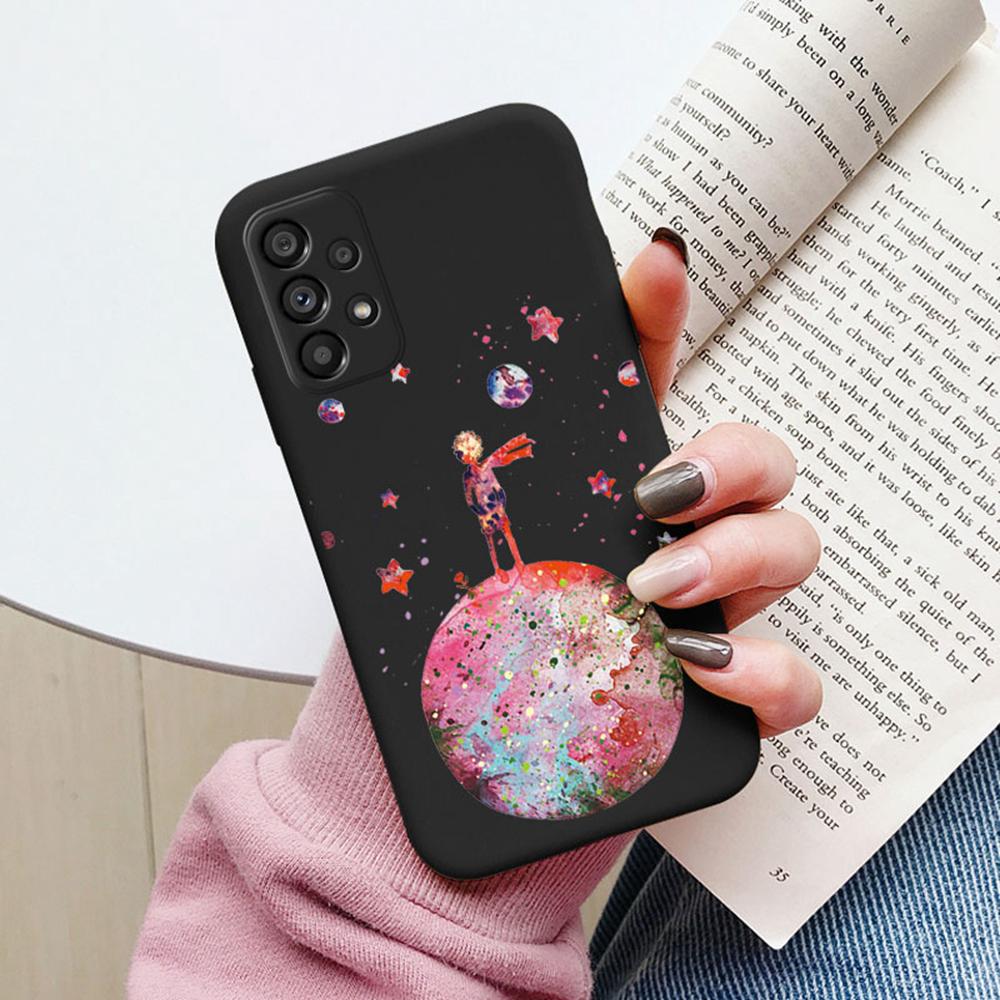 Phone Case Space Astronaut Star Pattern For Samsung Galaxy A53 A52 A32 S9 S10 Plus S10e Note 10 Lite Silicone Shockproof Cover