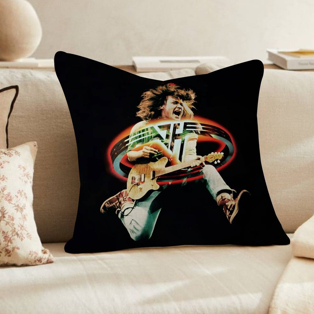 Van Halen Retro rock band Cushion Cover x Polyester Sofa Cushions Decorative Throw Pillows Home Decoration Pillowcover